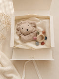 Comfy & Sweet Cadeaubox Jongen – Knuffeldoekje, Hydrofiel Doek & Bijtring | Kraamcadeau