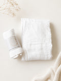 Hydrofiel Doek Effe Wit XL 120x120 – 70% Bamboe | Kraamcadeau