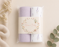 Bundel (set van 2):Hydrofiele Doeken Lavendel XL 120x120 Set van 2 – 70% Bamboe | Kraamcadeau